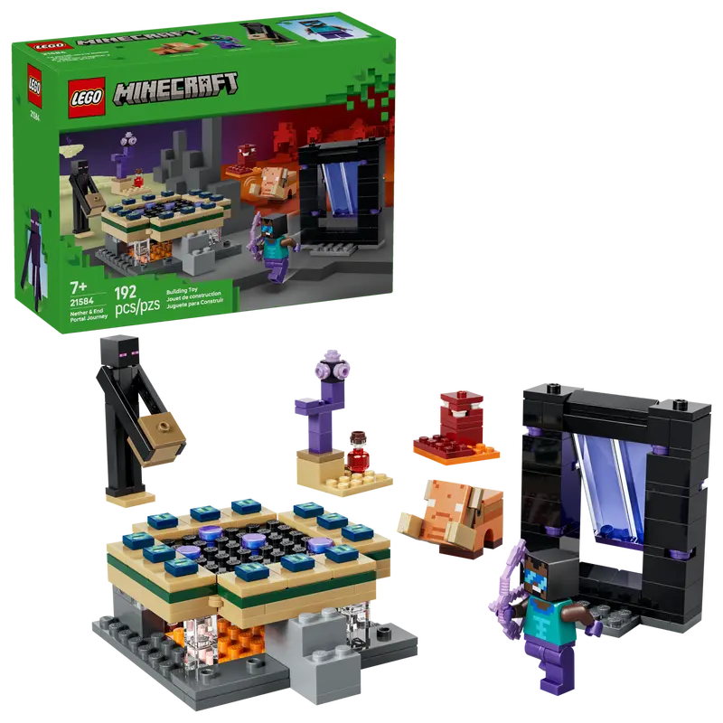 LEGO Minecraft: Nether & End Portal Journey