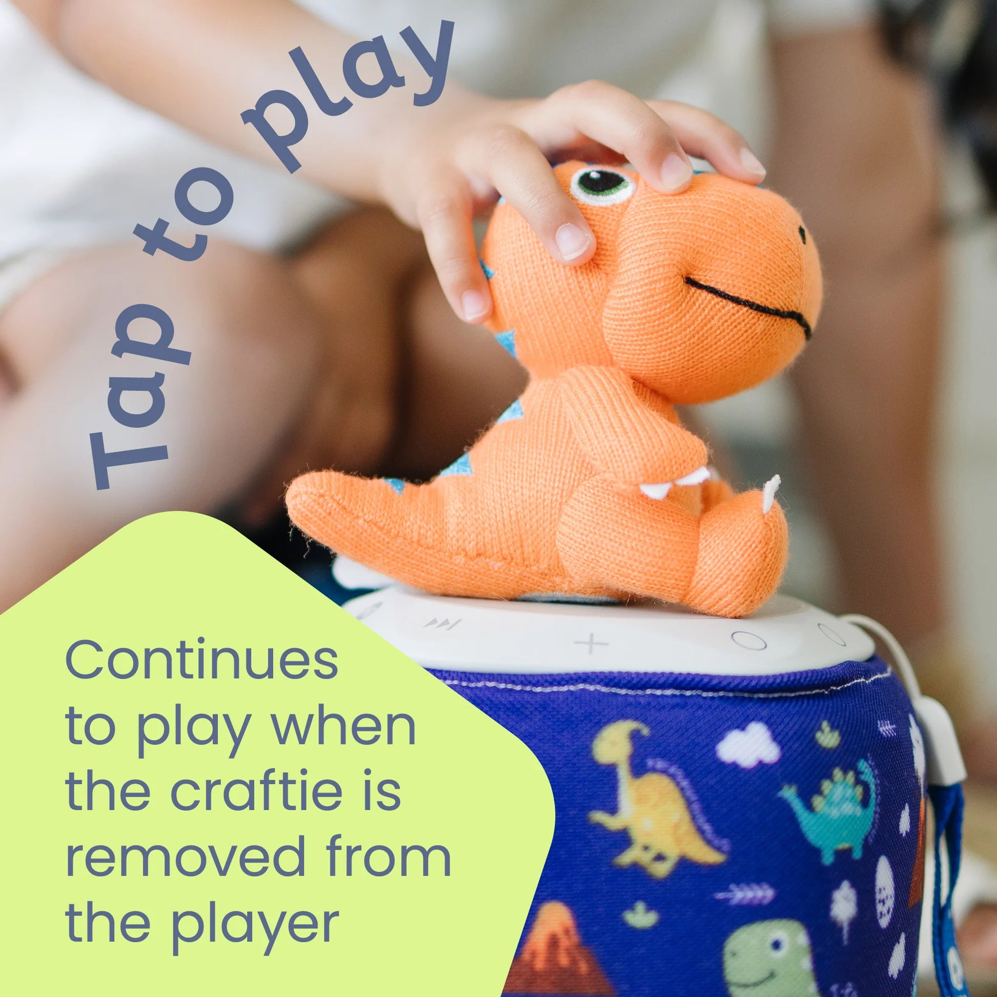 Buddy the TRex Yarn Plush Storypod