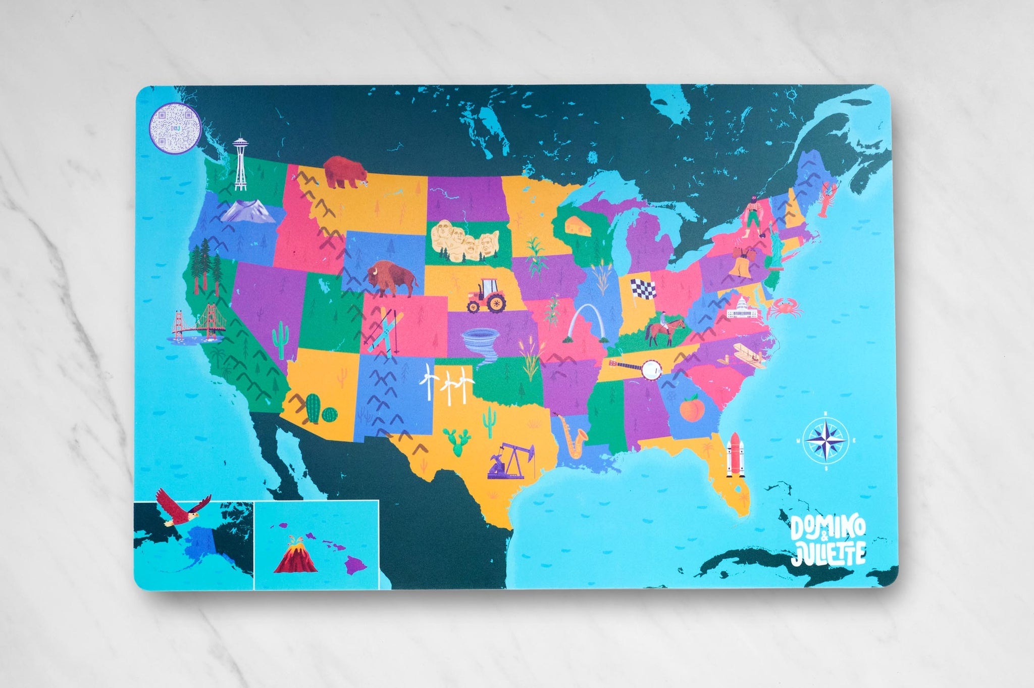 US Geography Placemat
