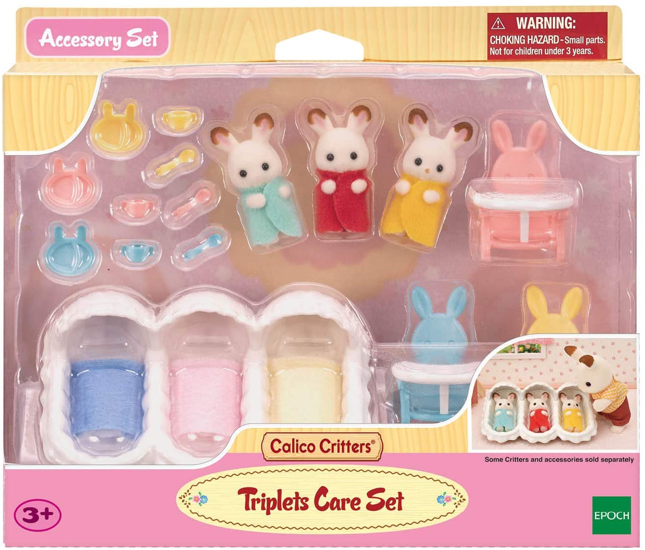 Calico Critters Triplets Care Set