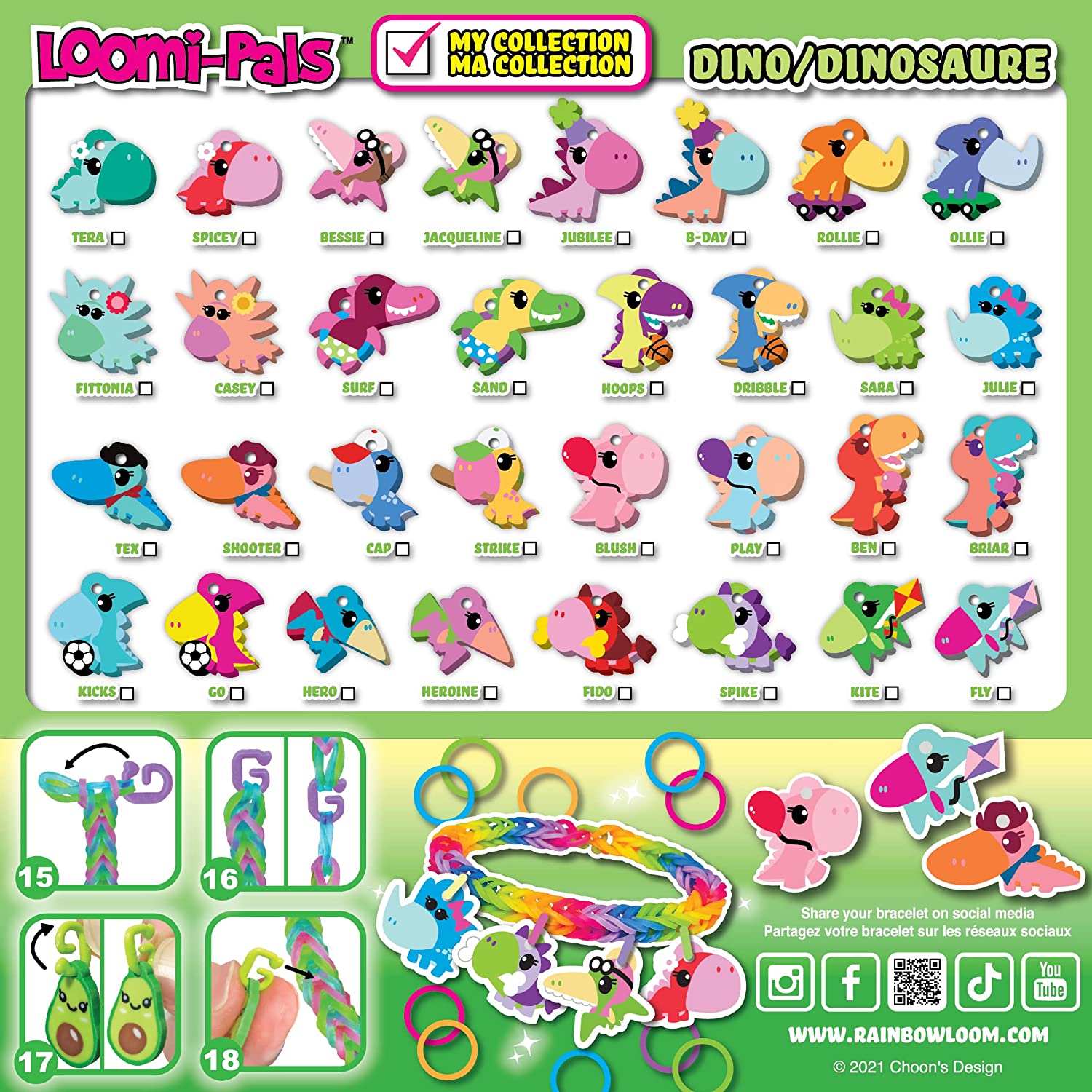 Rainbow Loom: Loomi-Pals Collectible Dino