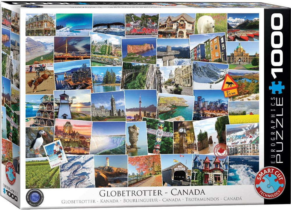 1000pc Canada Globe Trotter