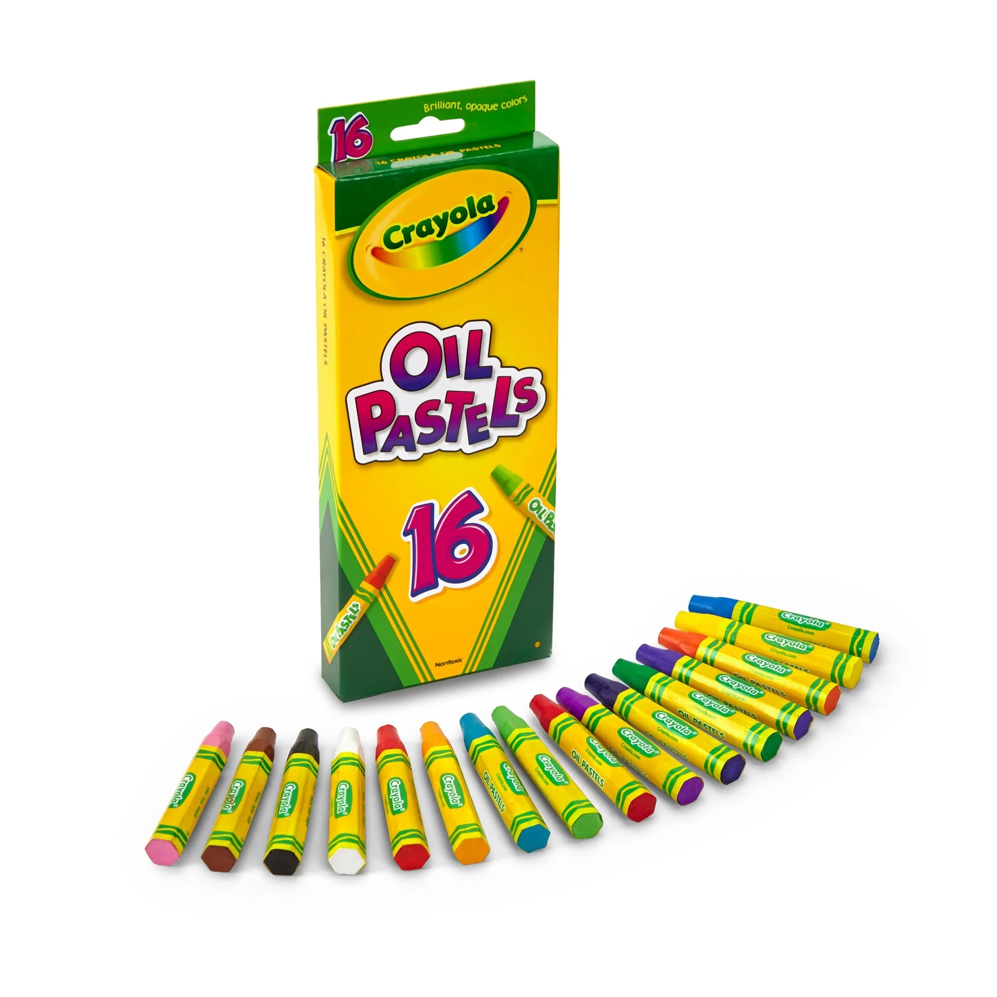 28 Ct Colored Oil Pastel Sticks, 2-15/16"x1/2"