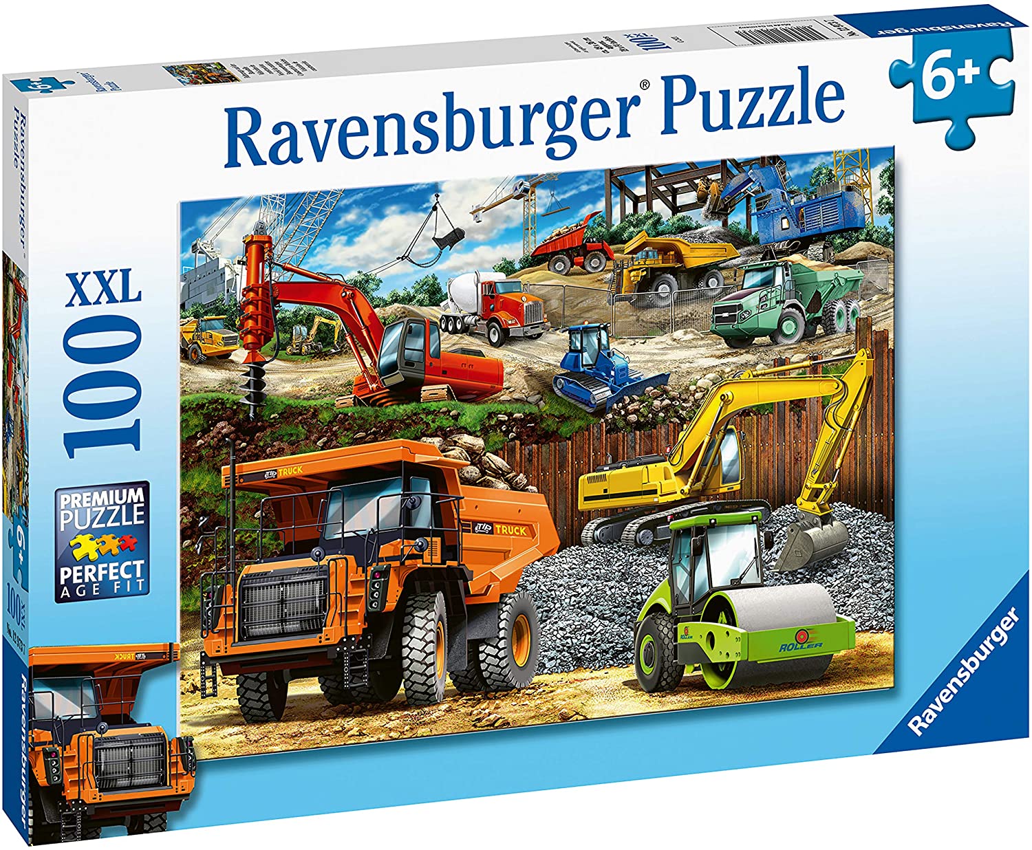 100 Pieces Puzzle Construction Vehicles