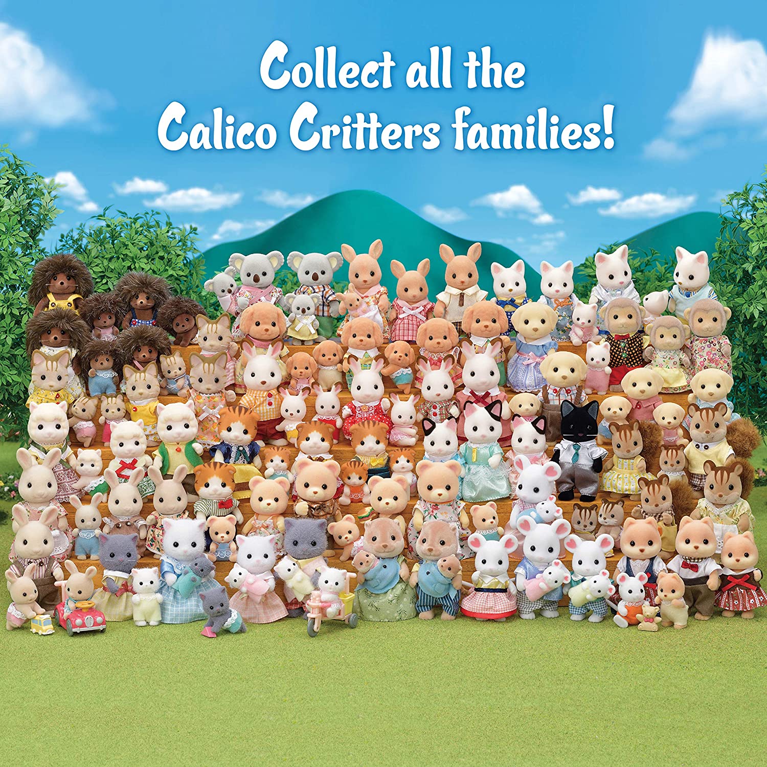 Calico Critters Marshmallow Mouse Family