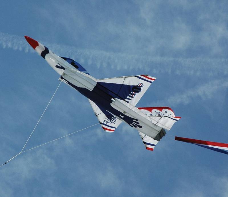 3D F-16 THUNDERBIRD KITE