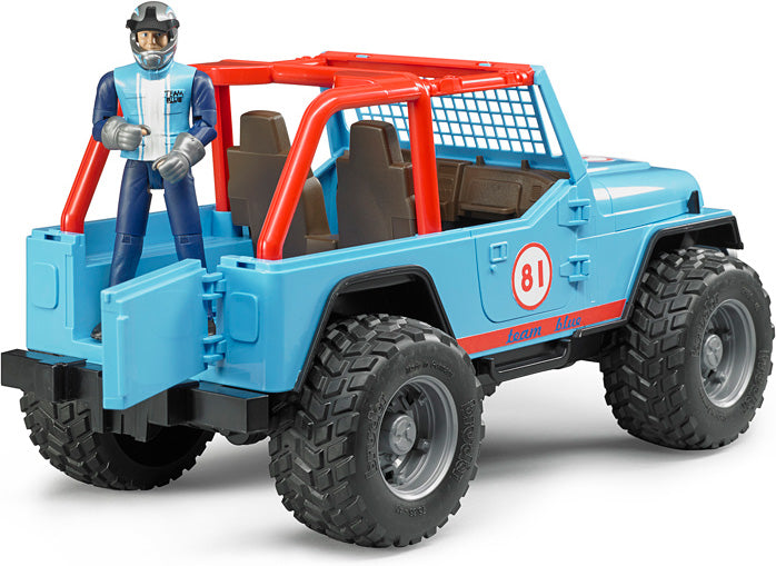 Bruder Jeep Cross Country Racer With Driver - Blue