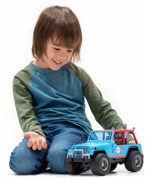 Bruder Jeep Cross Country Racer With Driver - Blue