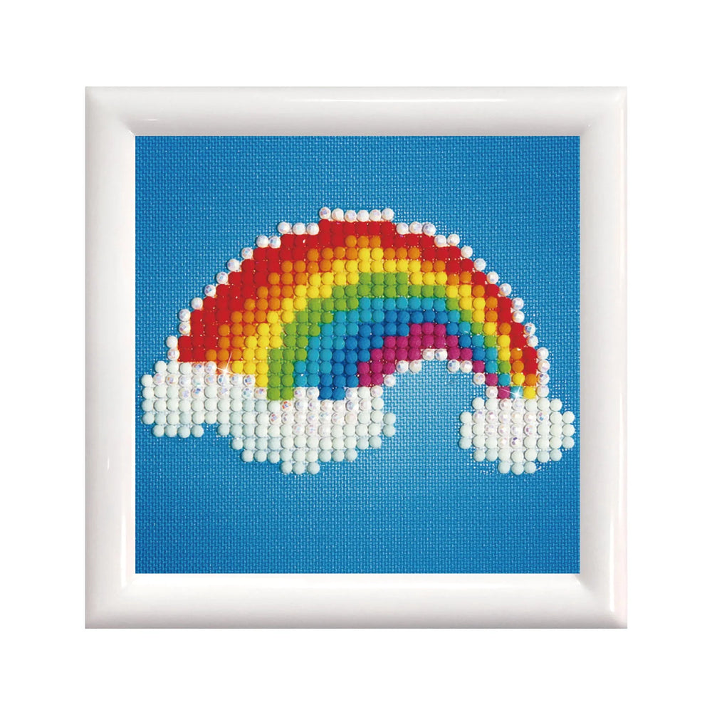 Rainbow Framed Diamond Dots