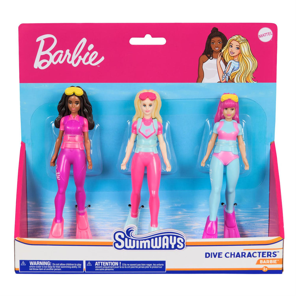 3Pk Swimways Barbie Dive Characters