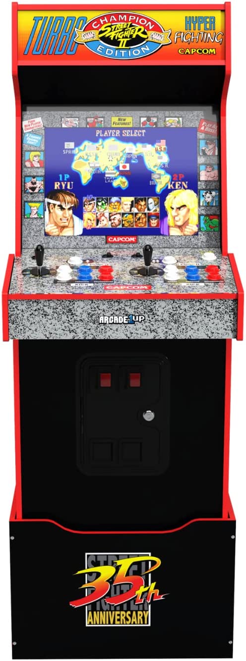 Capcom Street Fighter II Champion Turbo Legacy Edition Arcade Game Machine with Riser