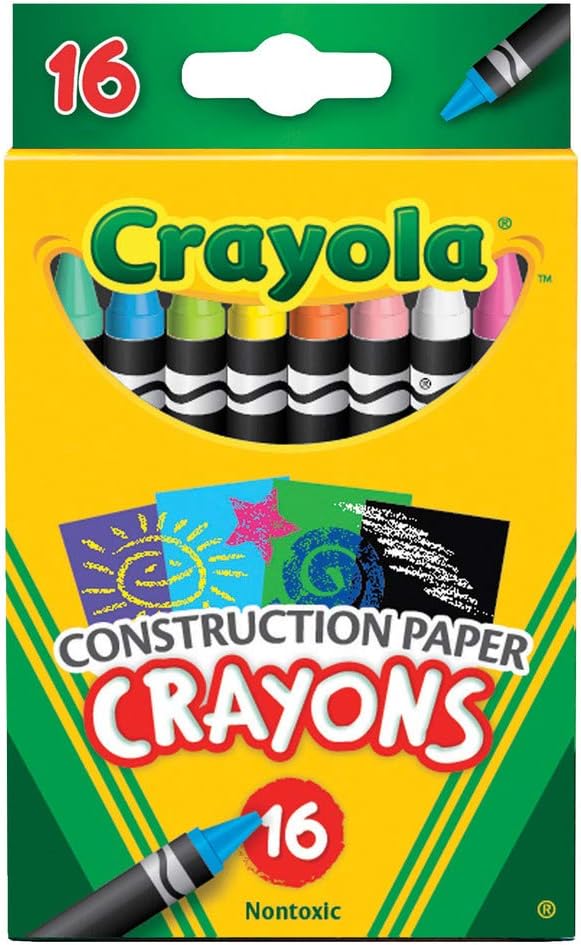 16 Ct. Construction Paper Crayons