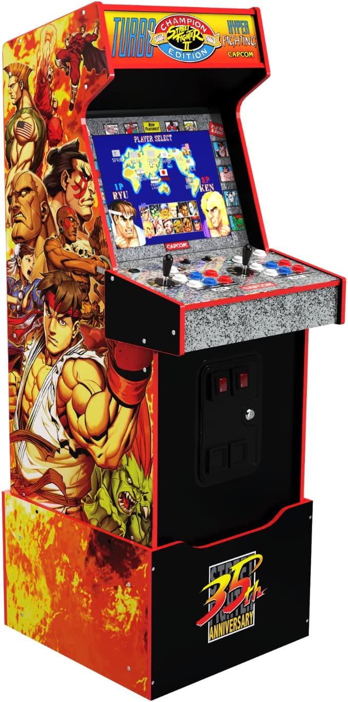 Capcom Street Fighter II Champion Turbo Legacy Edition Arcade Game Machine with Riser