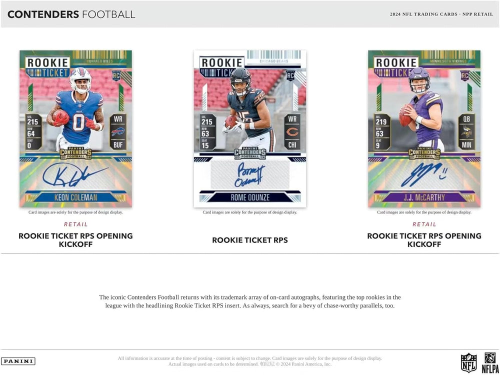 24(R)Panini Contenders Football Blaster