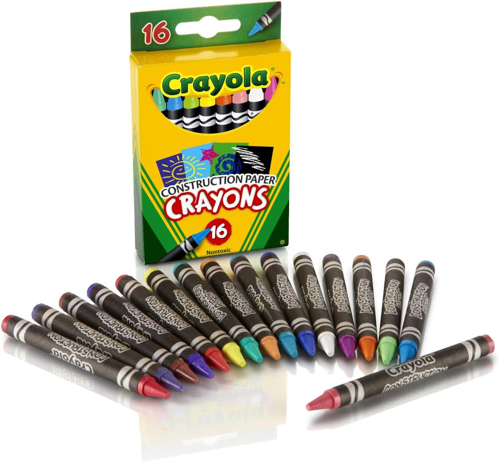 16 Ct. Construction Paper Crayons