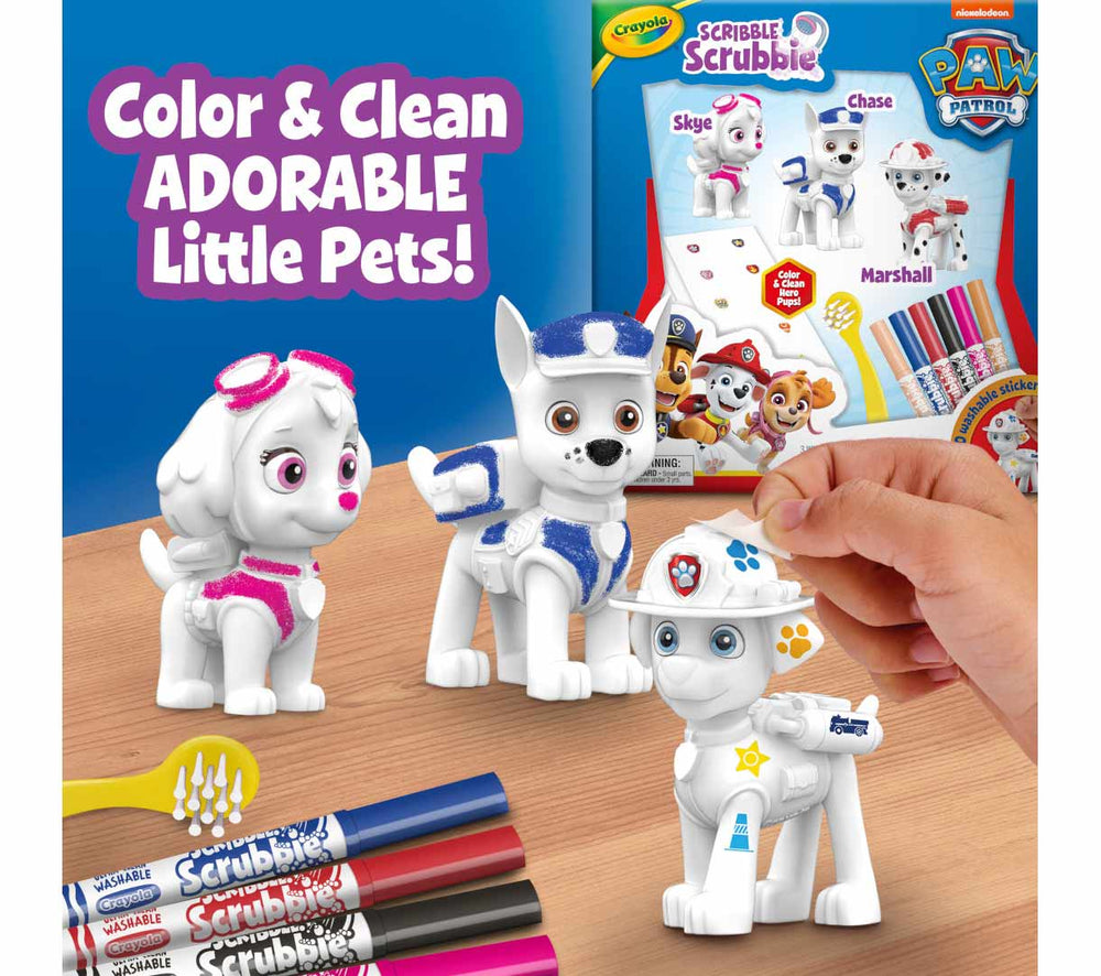 3Pk Scribble Scrubbie Pawpatrol Deluxe