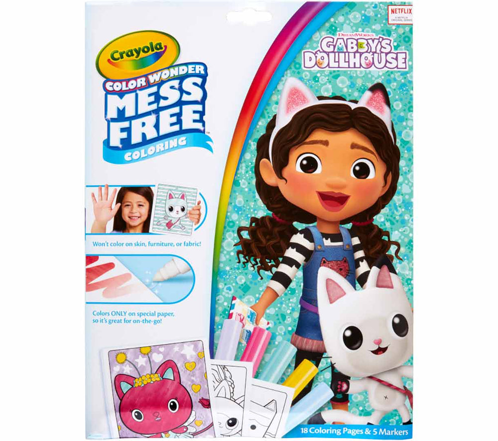 Color Wonder Coloring Pad & Markers, Gabby's Dollhouse