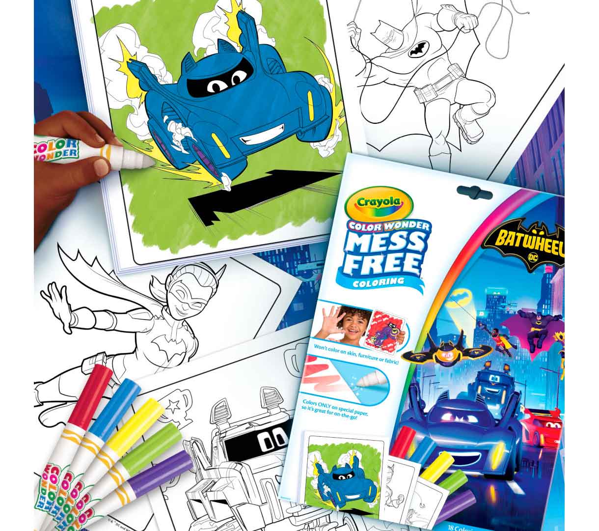 Color Wonder Coloring Pad and Markers - Batwheels