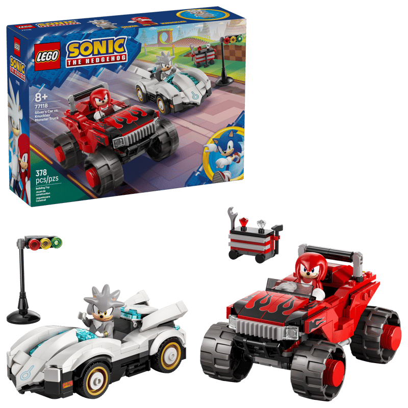 LEGO Sonic: Silver's Car vs. Knuckles' Monster Truck