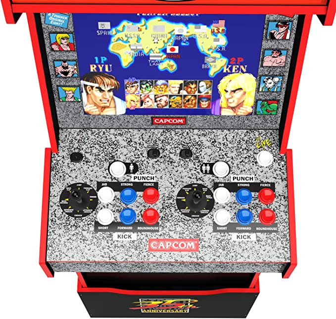 Capcom Street Fighter II Champion Turbo Legacy Edition Arcade Game Machine with Riser