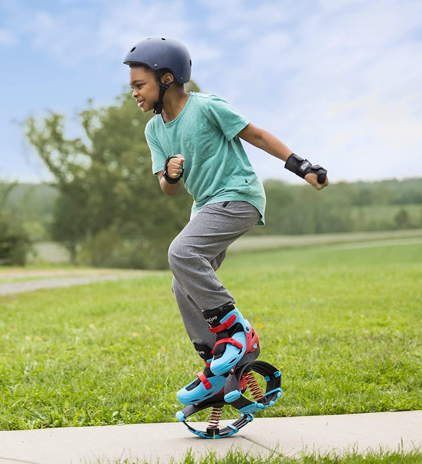 Jump2it Bouncy Shoes - Blue - Large