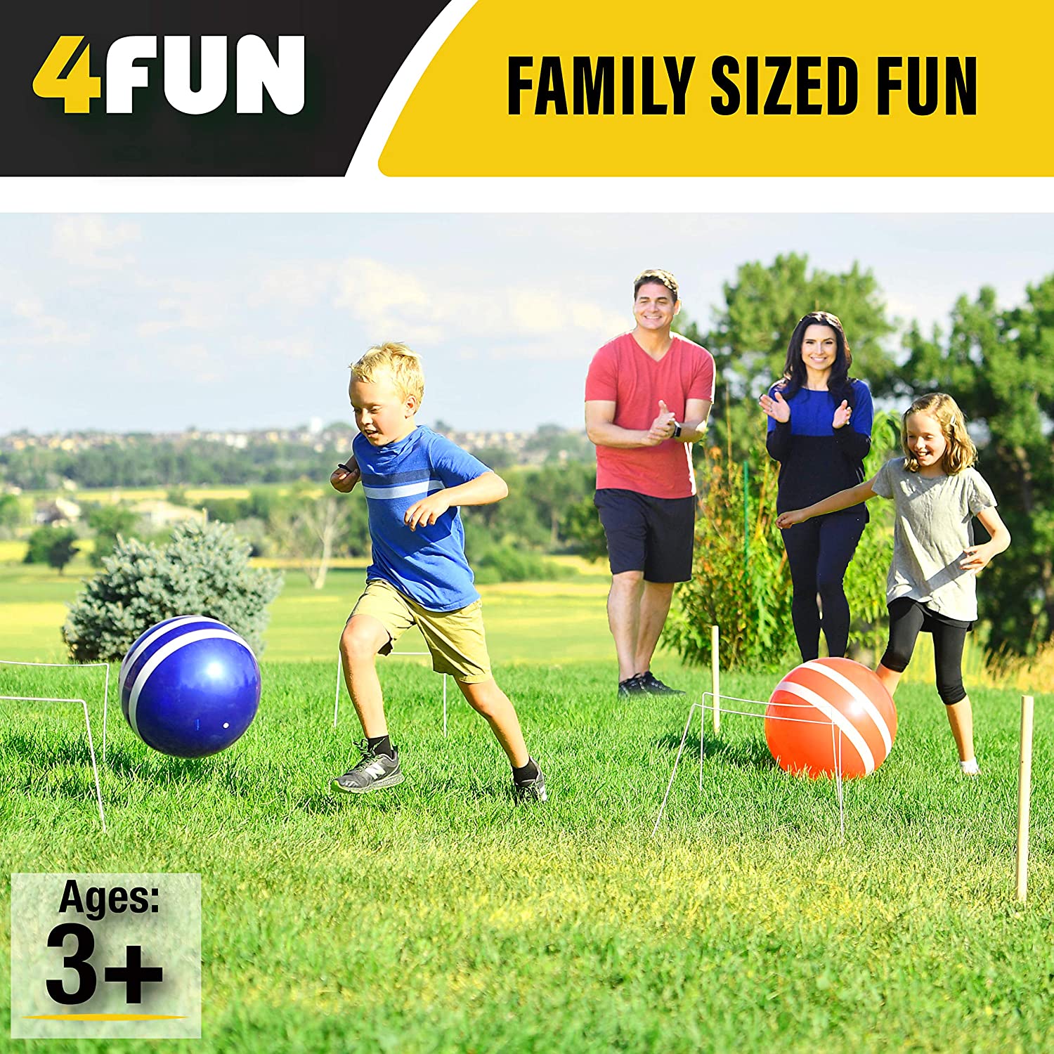 4Fun Wicket Giant Kick Croquet