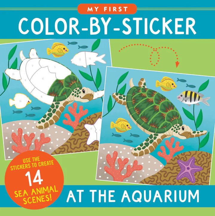 First Color-By-Sticker At The Aquarium