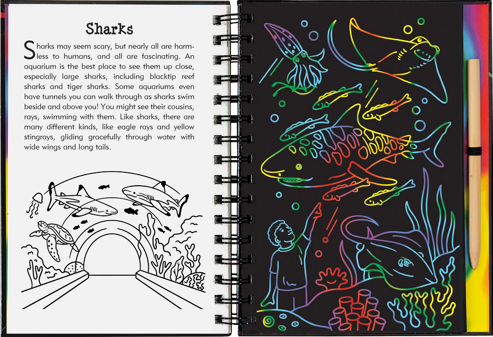 Scratch & Sketch At The Aquarium
