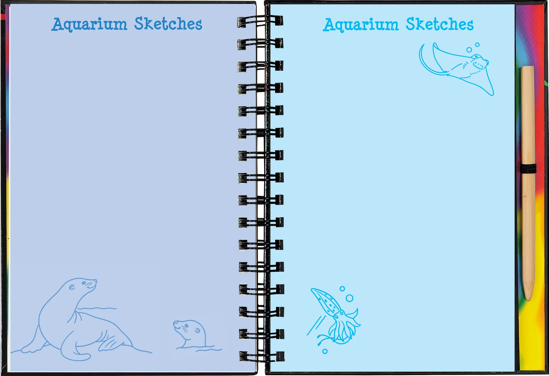 Scratch & Sketch At The Aquarium