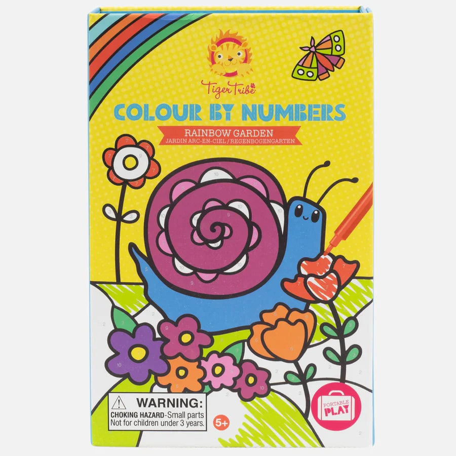 Tiger Tribe Rainbow Garden Color By Numbers