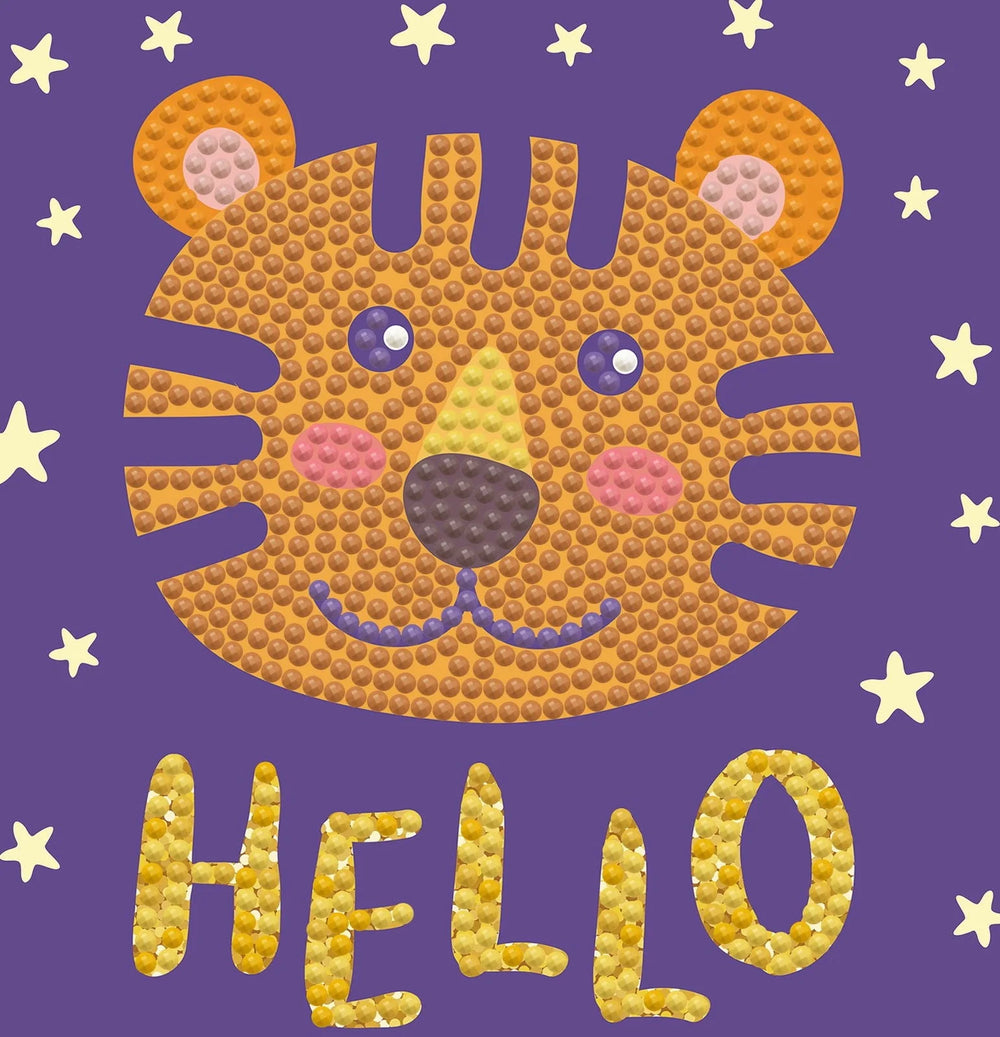 Hello Tiger Diamond Dots
