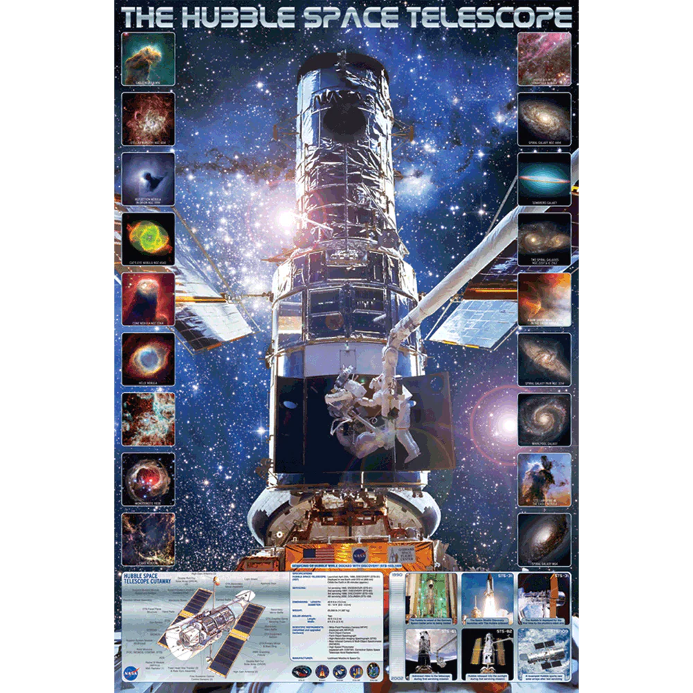 Hubble Space Telescope Poster