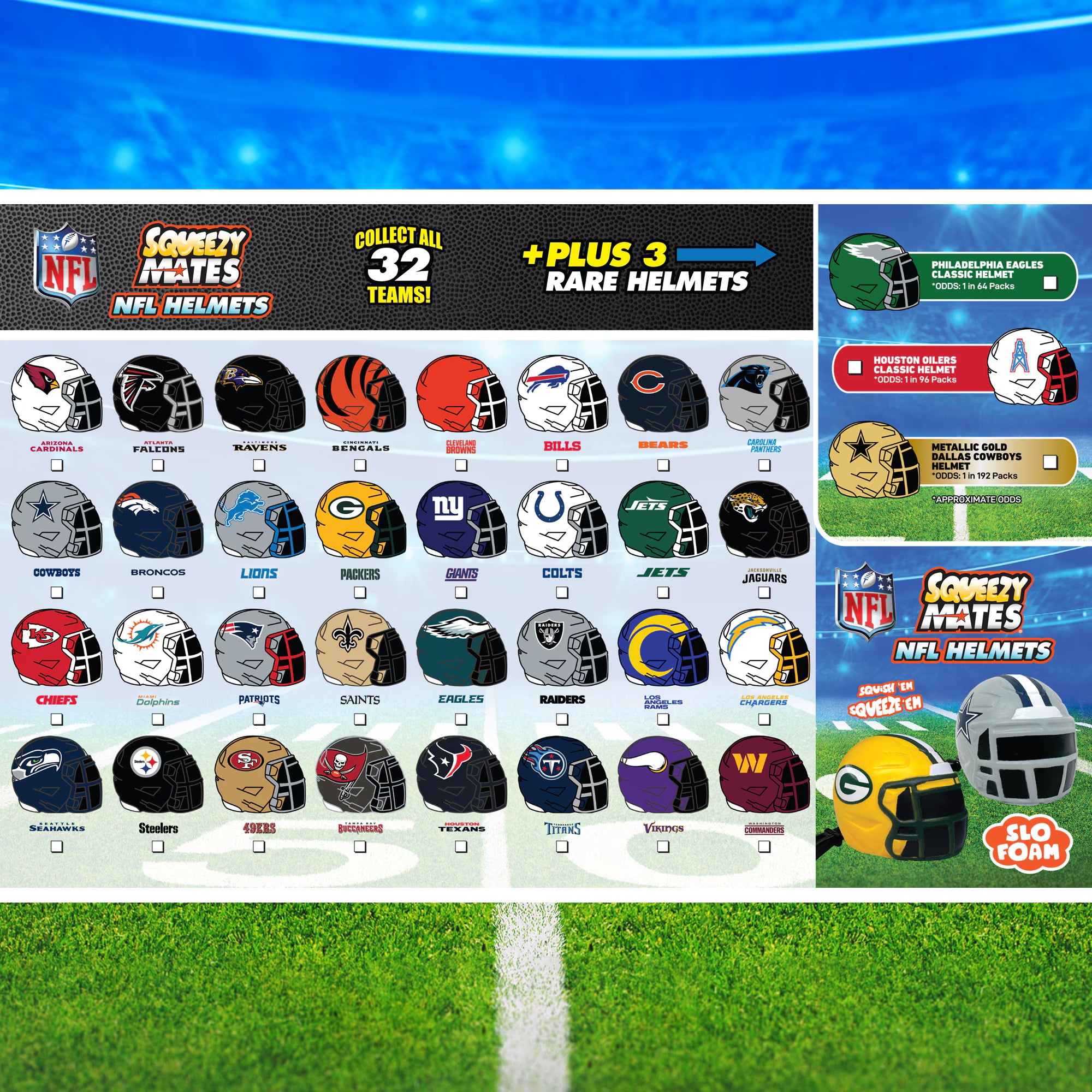 NFL Squeezy Helmet Blind Pack