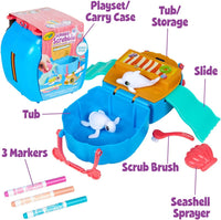 Scribble Scrubbie Ocean Pets Seashell Open with Labels