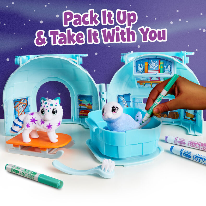 Scribble Scrubbie Pets Arctic Igloo Playset