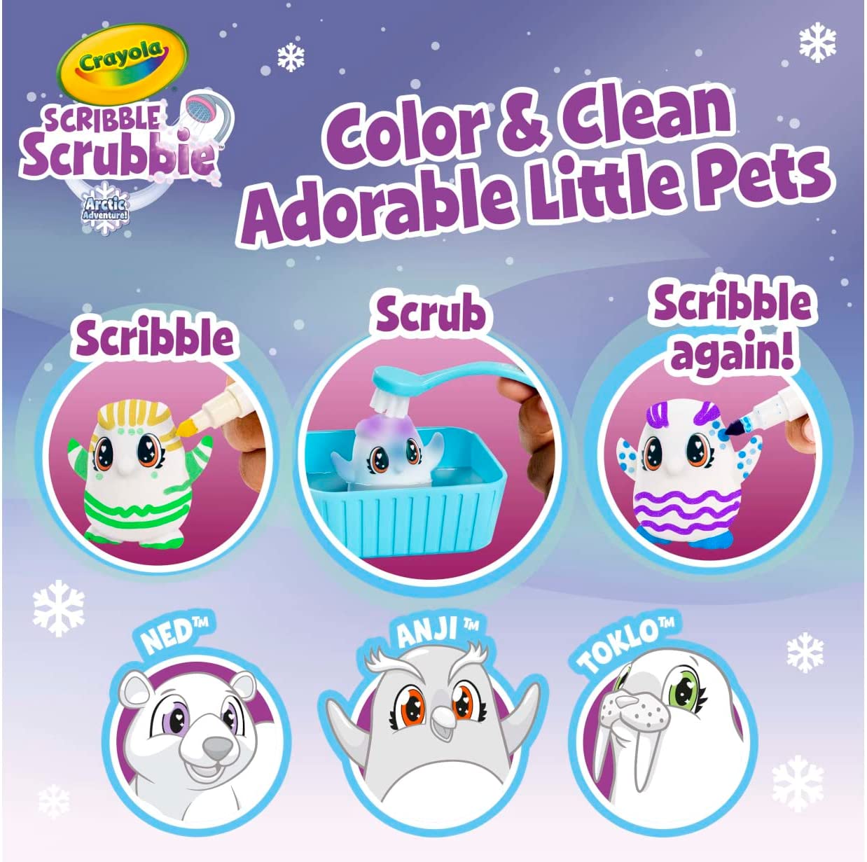 Scribble Scrubbie Pets Arctic Snow Explorer