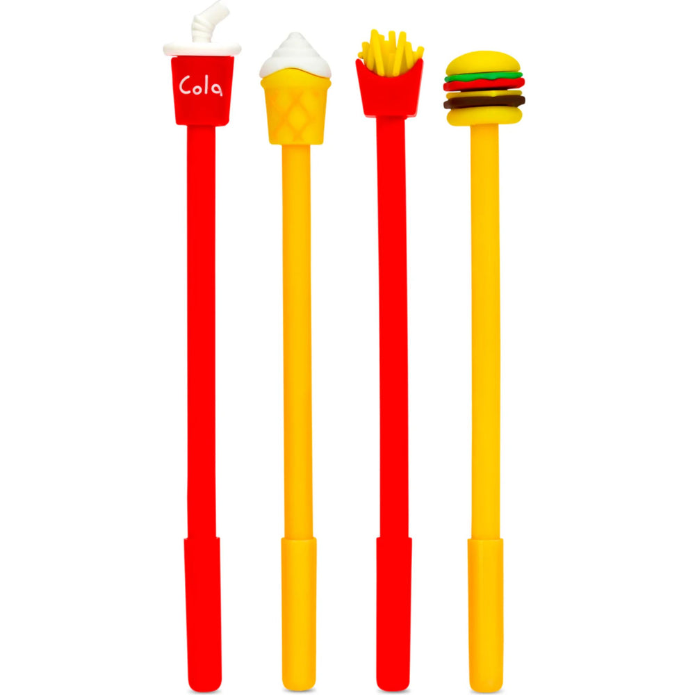 Fast Food Pens (Fries, Cone, Soda, Cheeseburger)