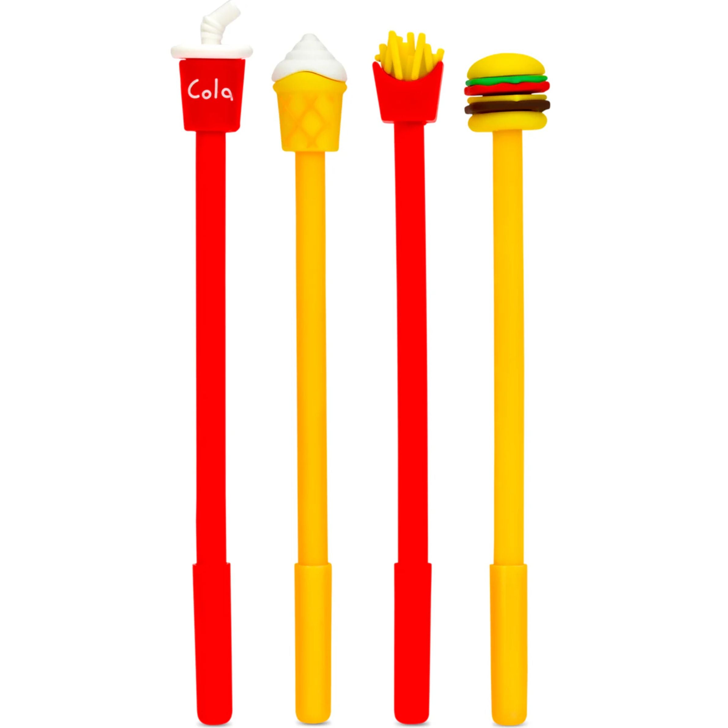 Fast Food Pens (Fries, Cone, Soda, Cheeseburger)
