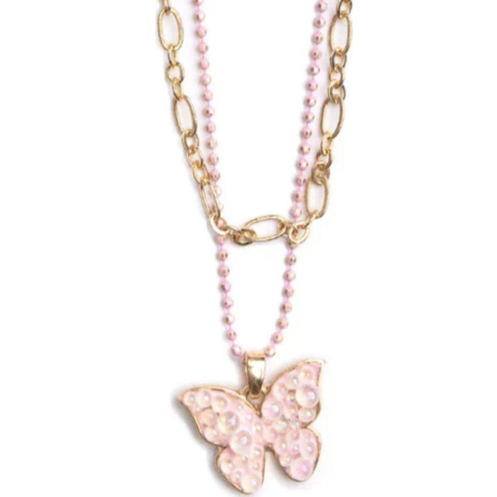 Boutique Chic Bubbly Butterfly Necklace