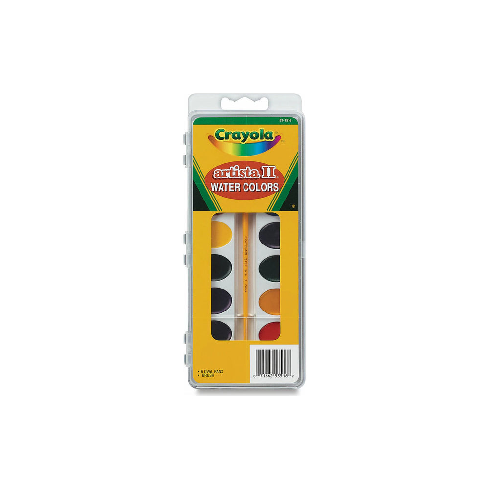 Artista II Watercolors Pan and Brush of 16 Colors