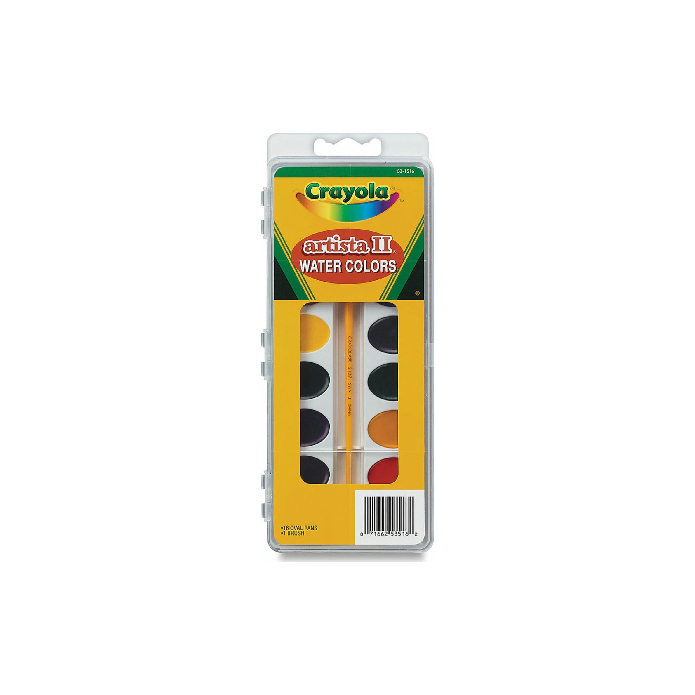 Artista II Watercolors Pan and Brush of 16 Colors