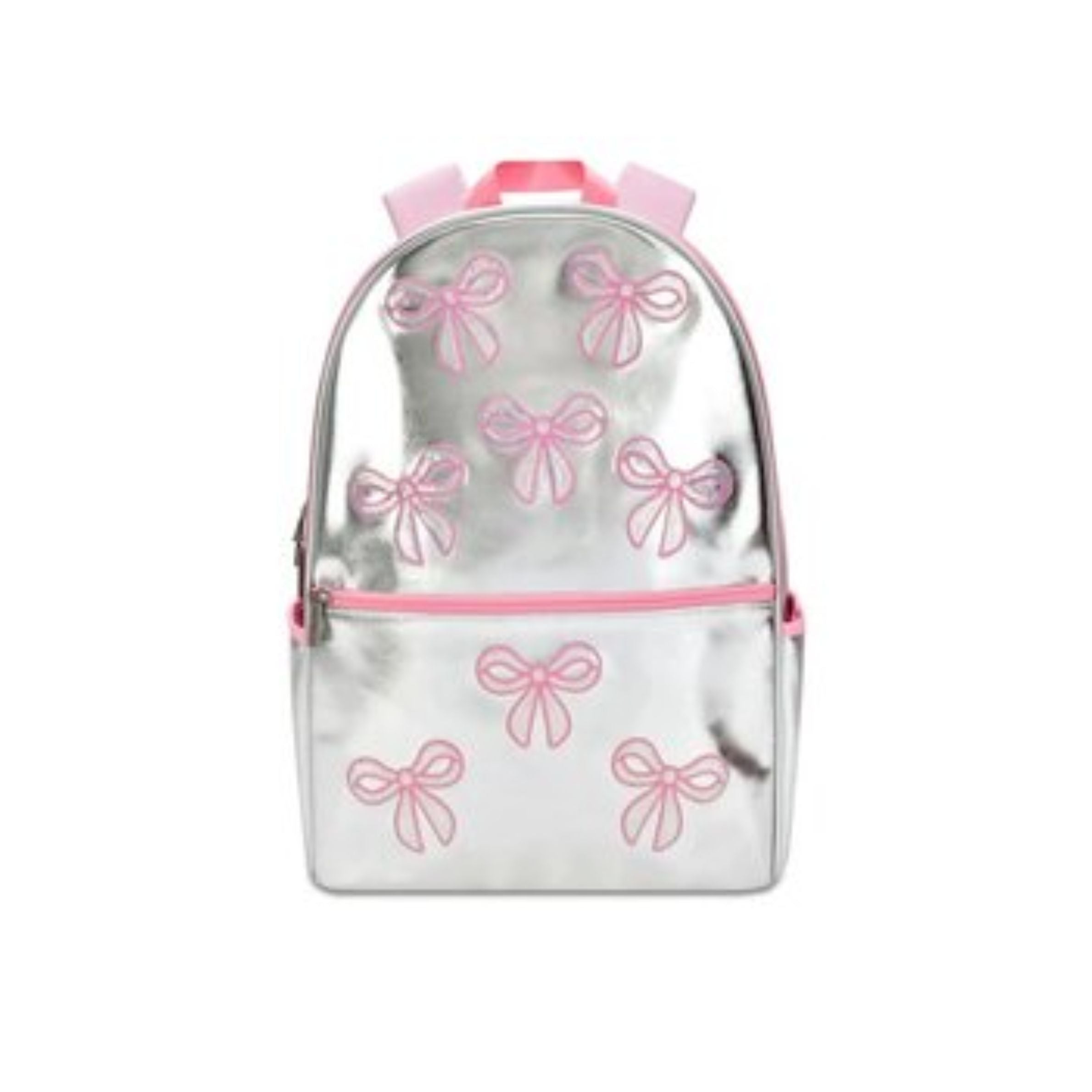Silver Sequin Bows Backpack