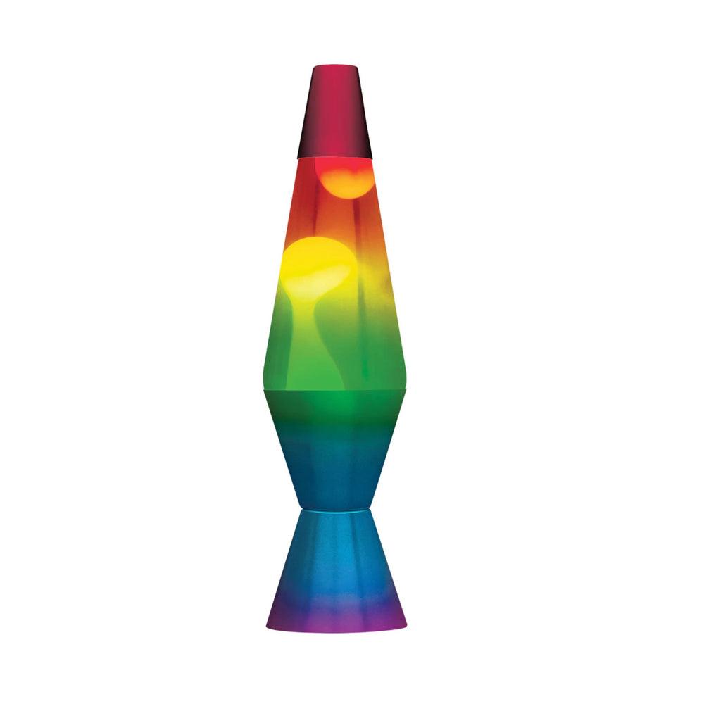 14.5'' LAVA® Lamp Rainbw Hndpt Tricolor