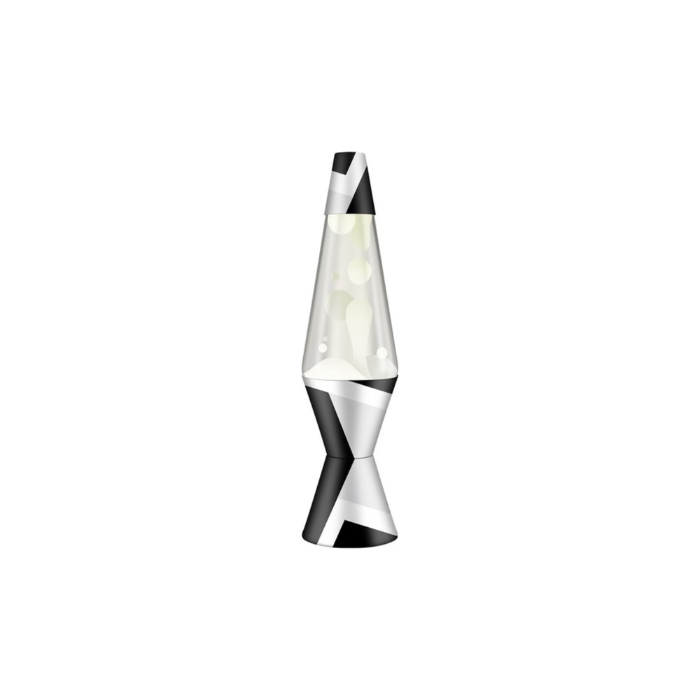 Lava Lamp 14.5" Polygonal White and Clear