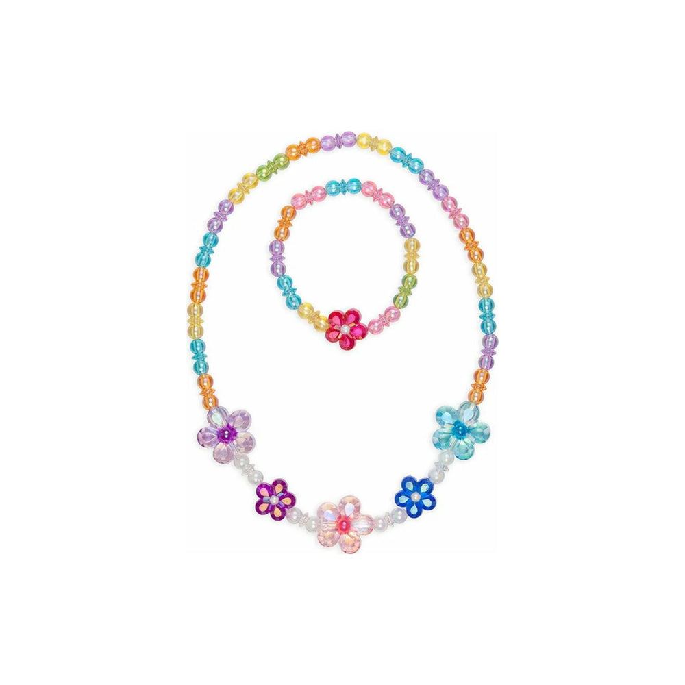 Blooming Beads Necklace  Bracelet Set