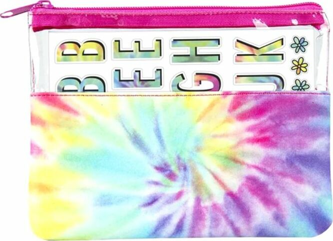 Personalize It! Pouch and Vinyl Stickers Tie Dye