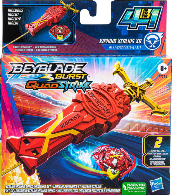 Beyblade - QuadStrike Xcalius Power Speed Launcher Pack