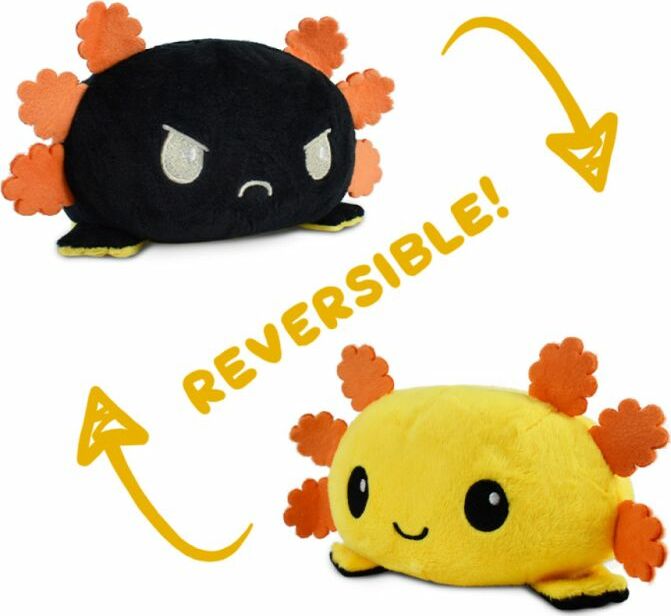 Reversible Axolotl Plush: Yellow and Black