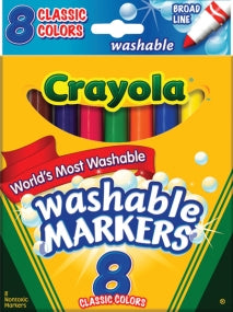 Crayola Washable Brd Classic Marker 8/ PK 6/ 24