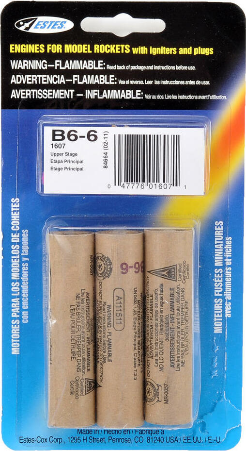 Estes B6-6 Rocket Engine (3)